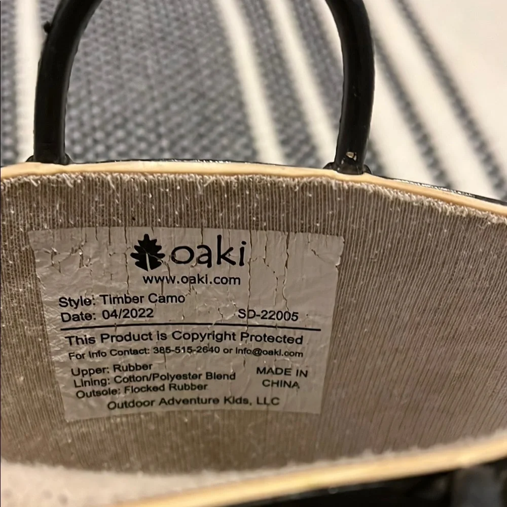 OAK Brown Rain and Snow Boots Waterproof Mid-Calf